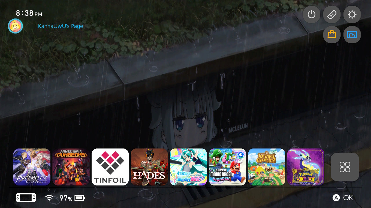 Kanna Kamui Home Theme Home Menu Themes Themezer